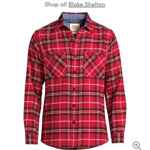 Lands End Blake Shelton Flannel Shirt